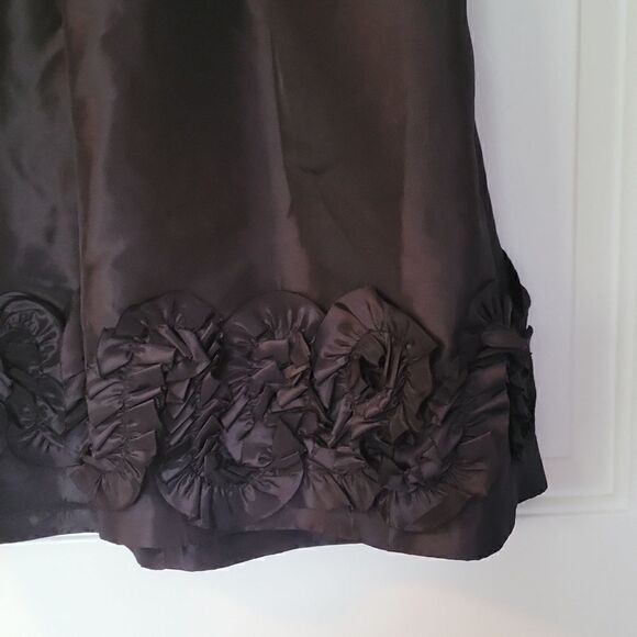 Max & Cleo Black Rosette Cocktail‎ Party Dress Size 4 - Picture 6 of 8